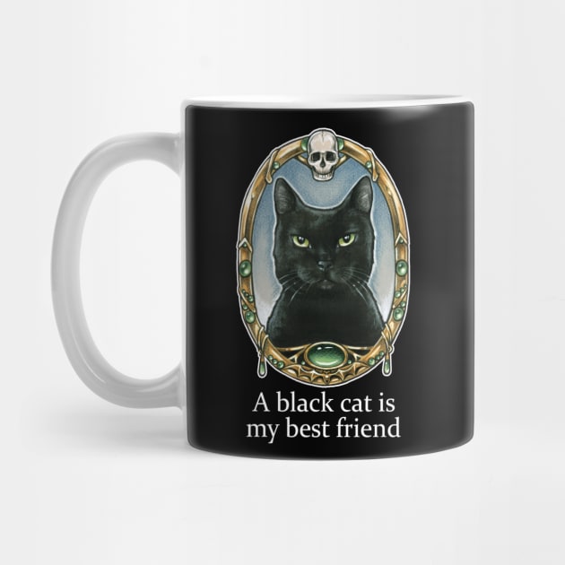 A Black Cat Is My Best Friend by Nat Ewert Art